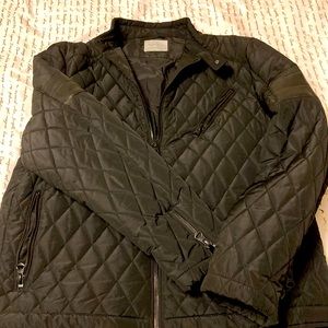 Zara men’s quilted bomber jacket style